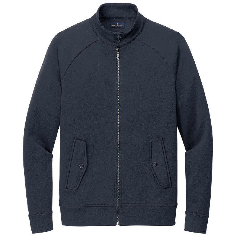 Brooks Brothers Men's Night Navy Double-Knit Full Zip