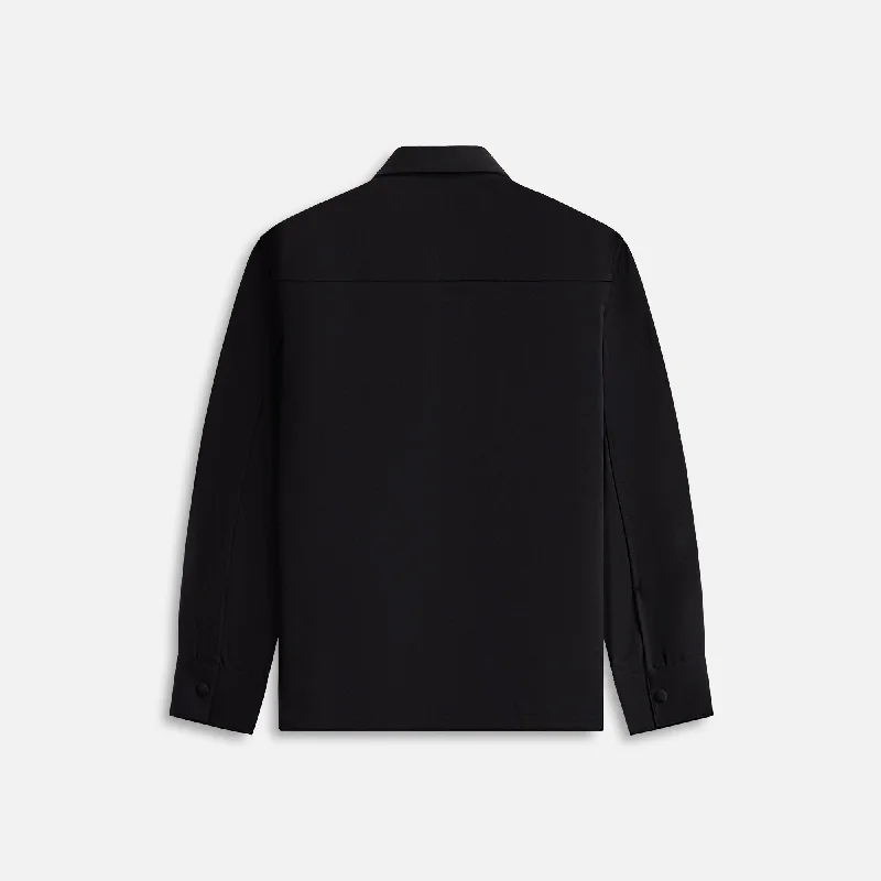 Jil Sander Recycled Polyester Gabardine Zip Jacket - Black