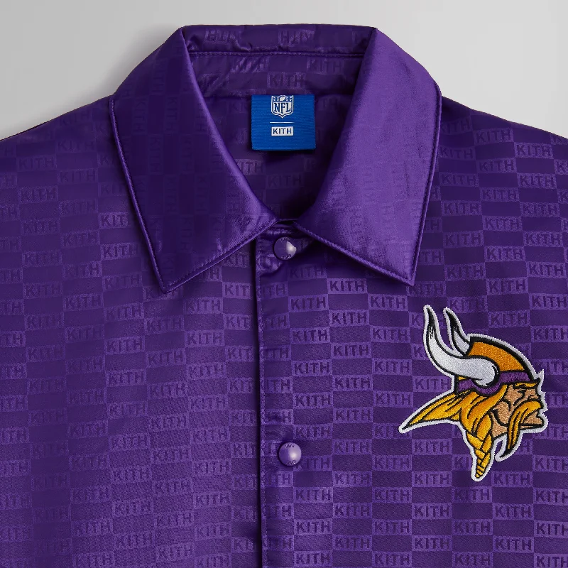 Kith for the NFL: Vikings Satin Bomber Jacket - Cover