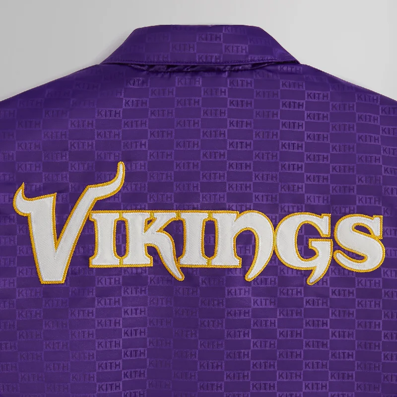 Kith for the NFL: Vikings Satin Bomber Jacket - Cover