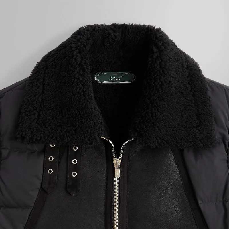 Kith Arden Shearling Combo Jacket - Black