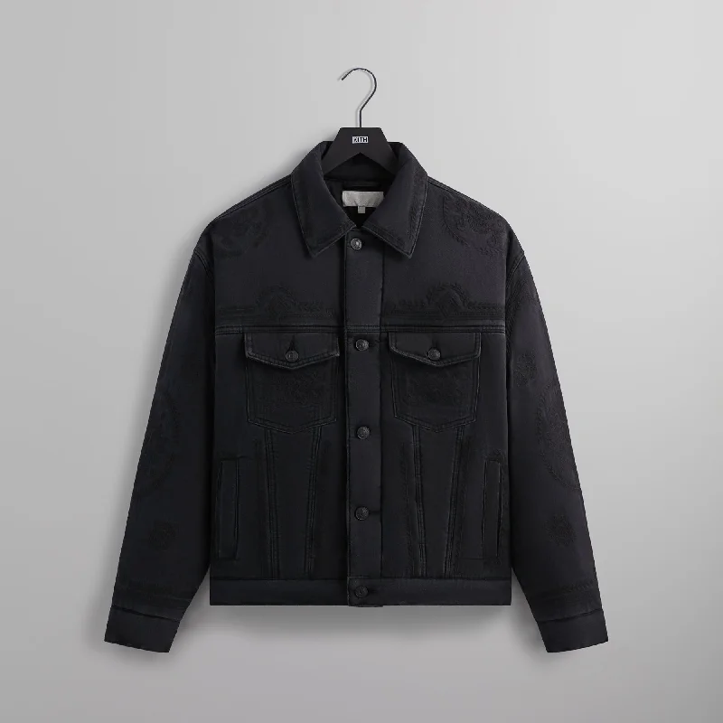 Kith Puffed Jase Denim Jacket - Black