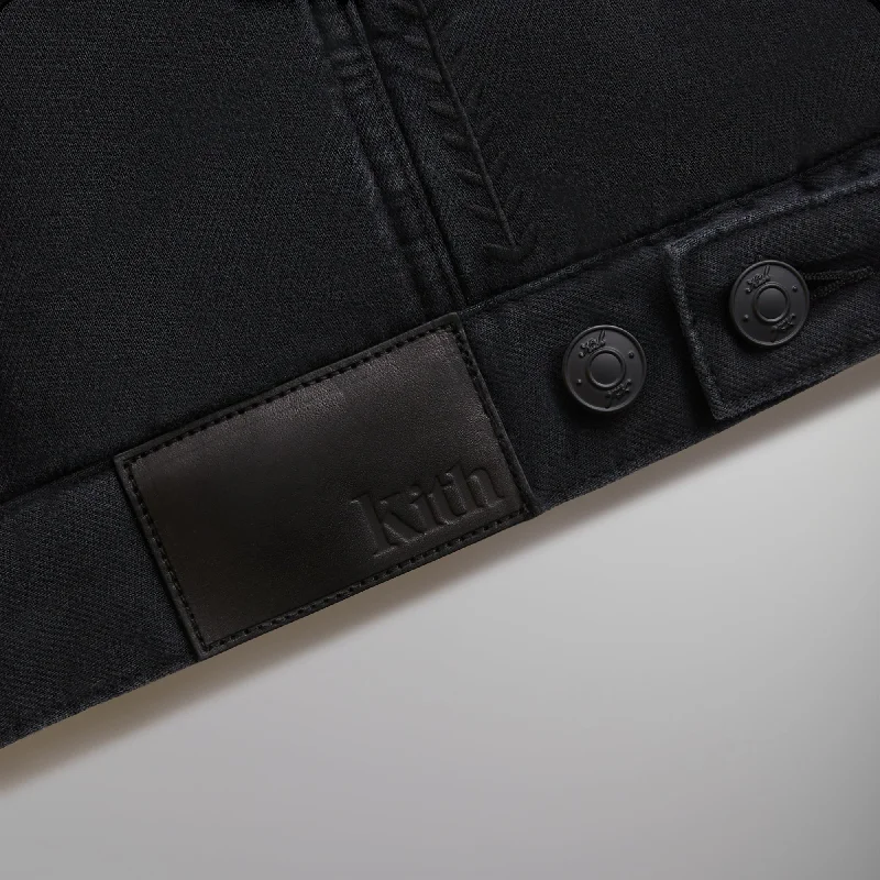 Kith Puffed Jase Denim Jacket - Black