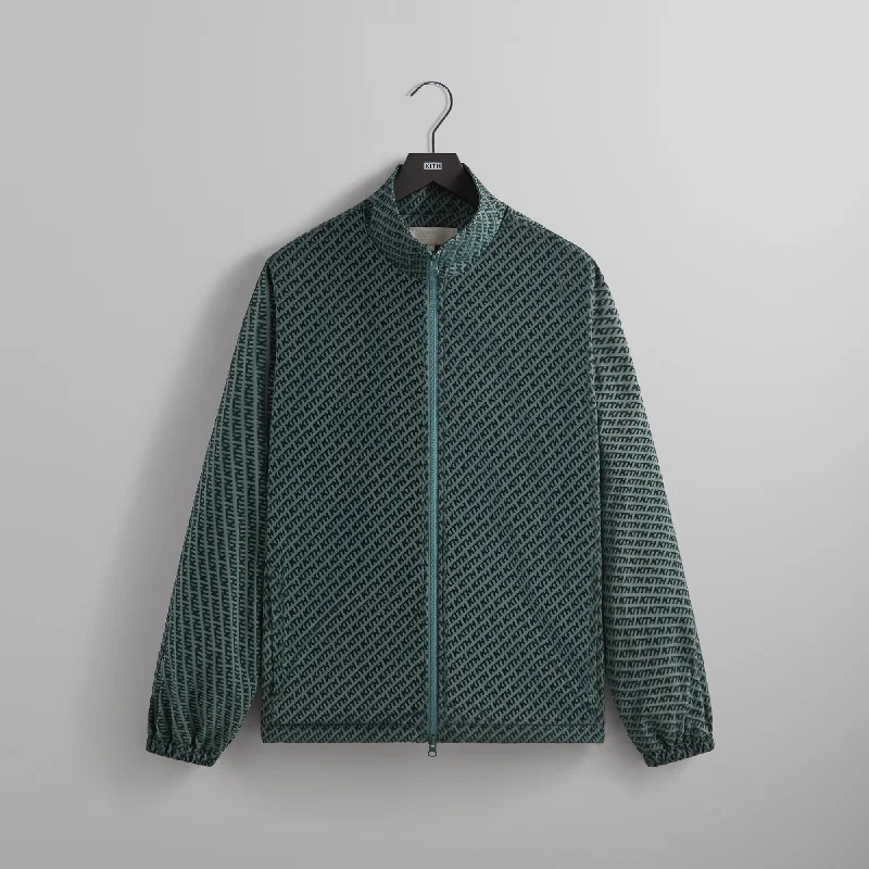 Kith Flocked Italic Monogram Davis Jacket - Court