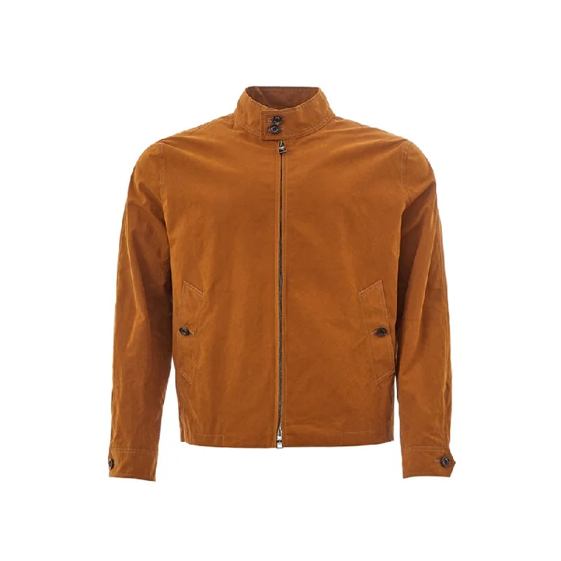 Elegant Brown Polyamide Jacket for Men