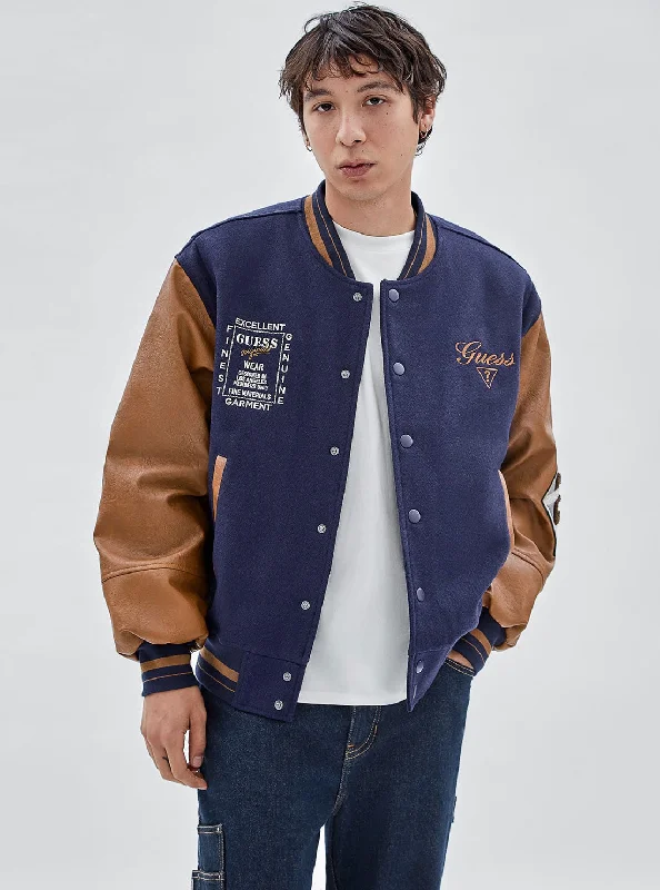 Guess Originals Blue Club Varsity Jacket