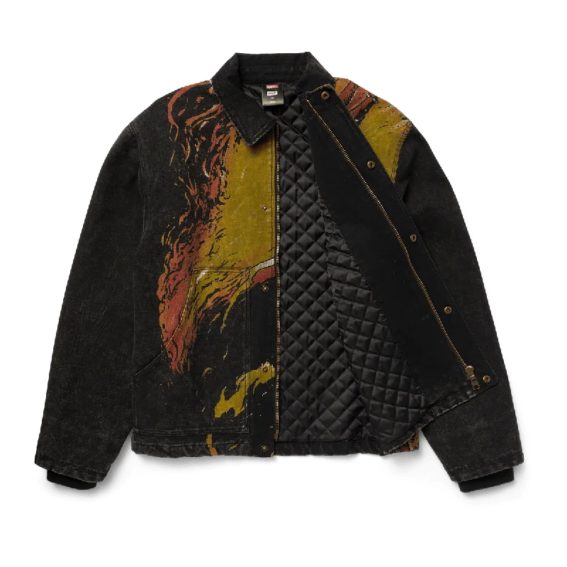 HUF HUF X X-MEN DARK PHOENIX WORK JACKET-BLACK