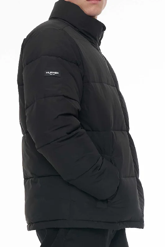 MENS TRACK PUFFER JKT BLACK