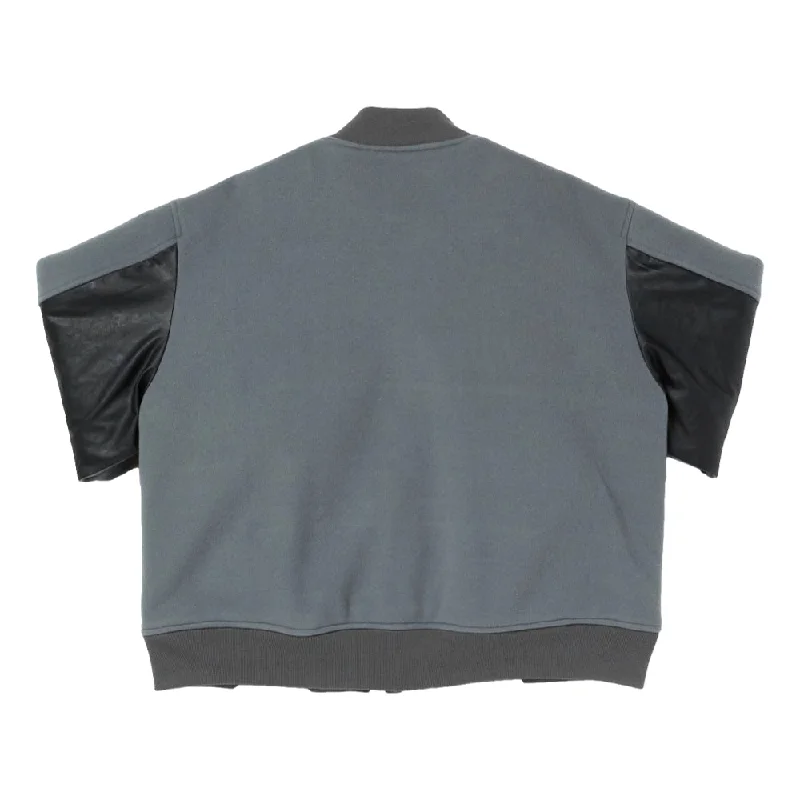 N.HOOLYWOOD DROP SHOULDER BOMBER JACKET-CHARCOAL