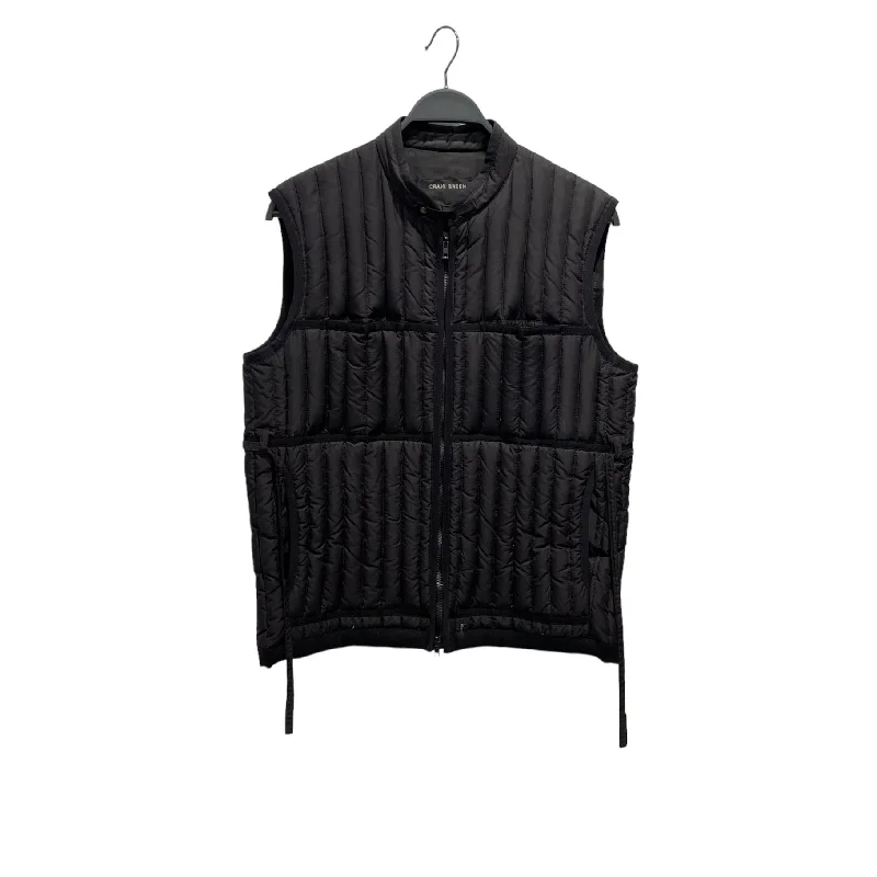 CRAIG GREEN/Quilted Vest/M/Polyester/BLK/