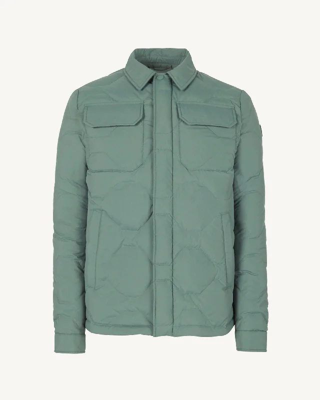 Andy Ultralight overshirt winter jacket Celadon green