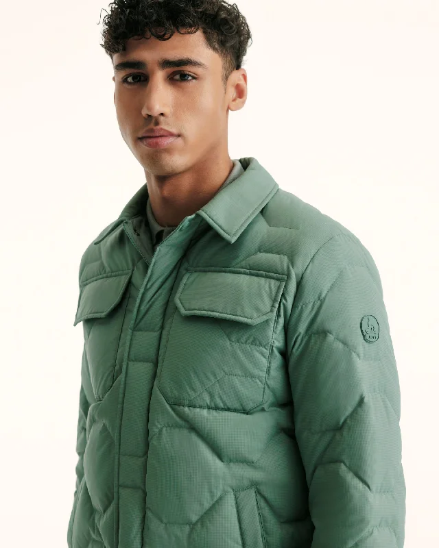 Andy Ultralight overshirt winter jacket Celadon green