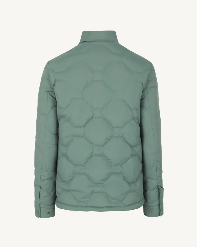 Andy Ultralight overshirt winter jacket Celadon green