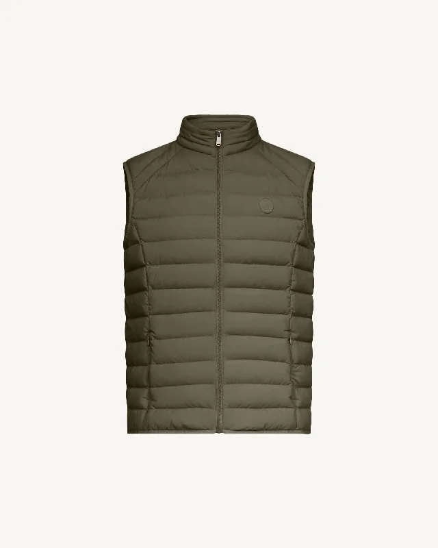 Army Arafo stretch sleeveless puffer jacket