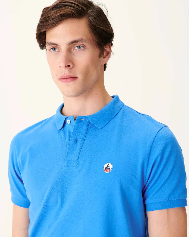 Azure Marbella organic cotton polo shirt