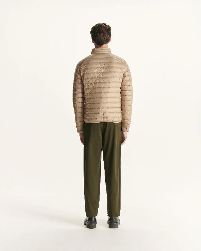 Beige Lightweight down jacket Mat