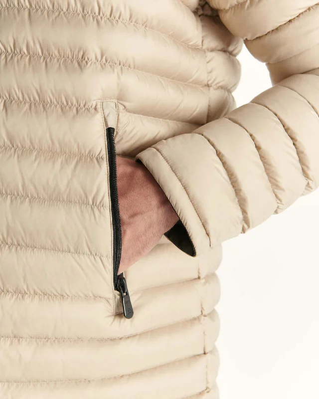 Black/Beige Reversible light puffer jacket Amsterdam