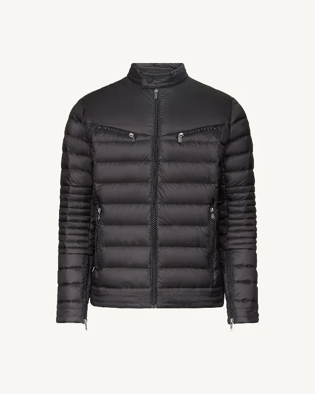 Black David puffer jacket