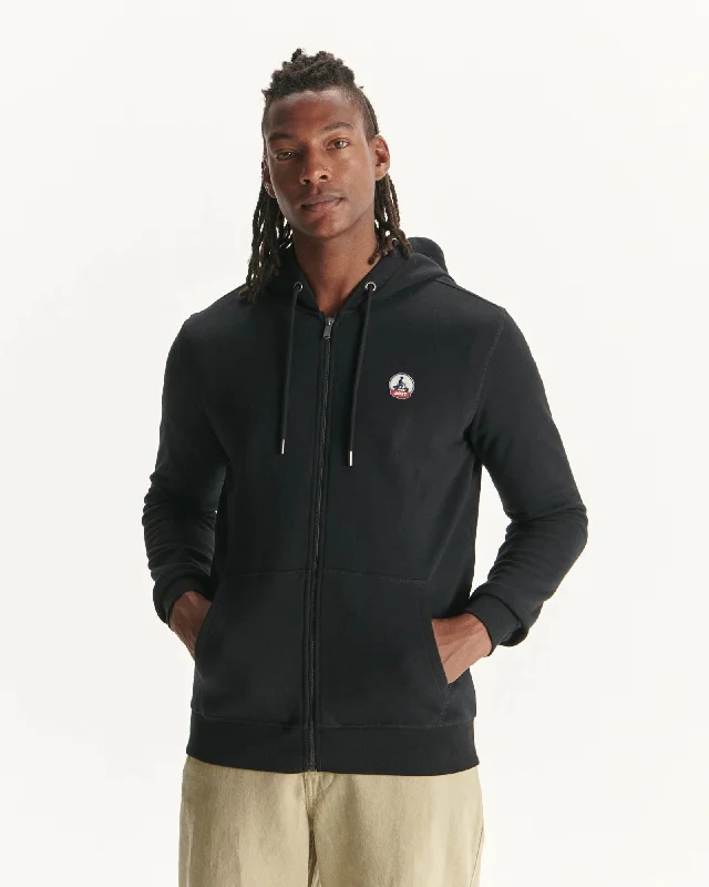 Black Mexico organic cotton hooded sweatshirt