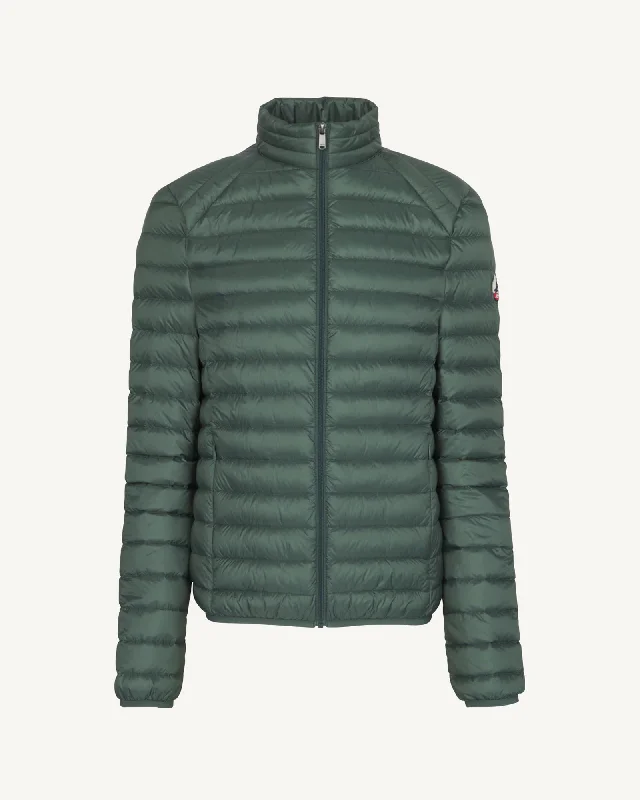 Celadon green Mat lightweight puffer jacket