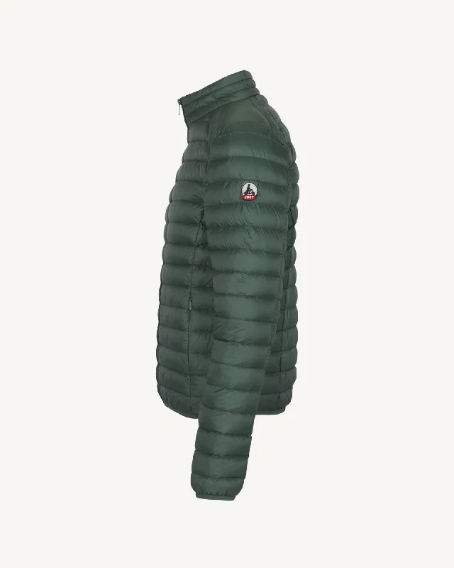 Celadon green Mat lightweight puffer jacket