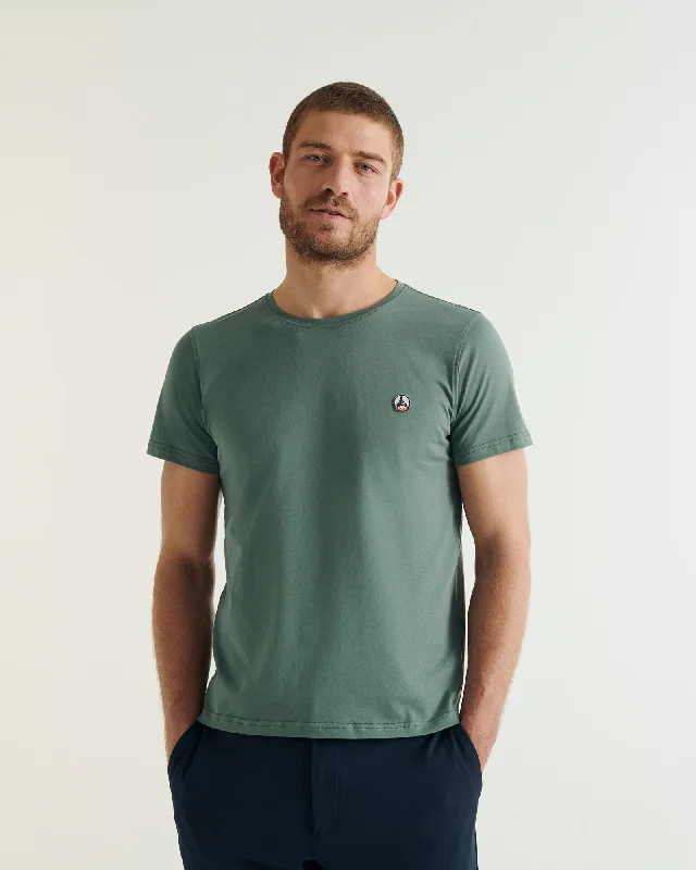 Celadon green Pietro organic cotton T-shirt