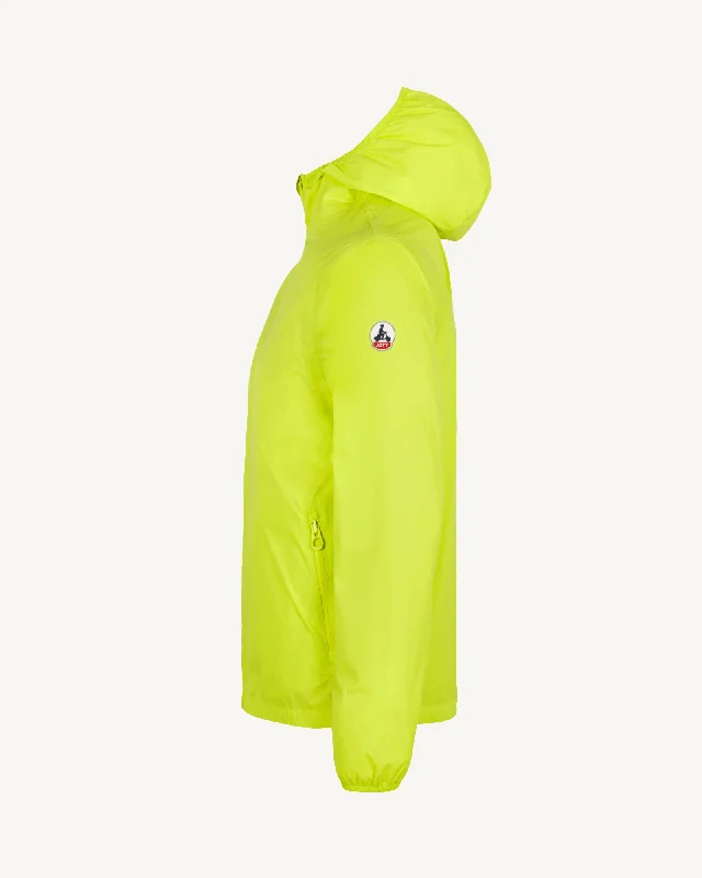 Derry waterproof packable jacket Acid green