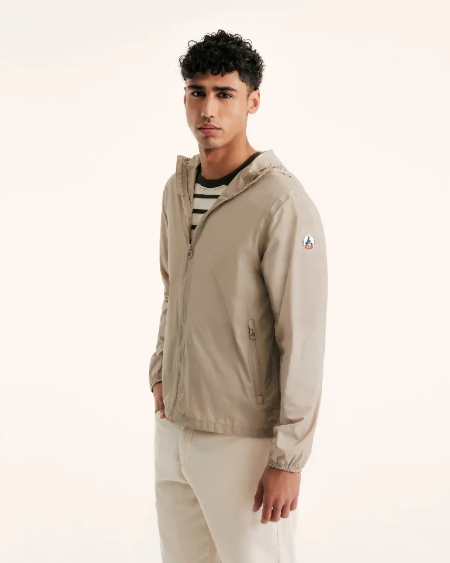 Derry waterproof packable jacket Beige