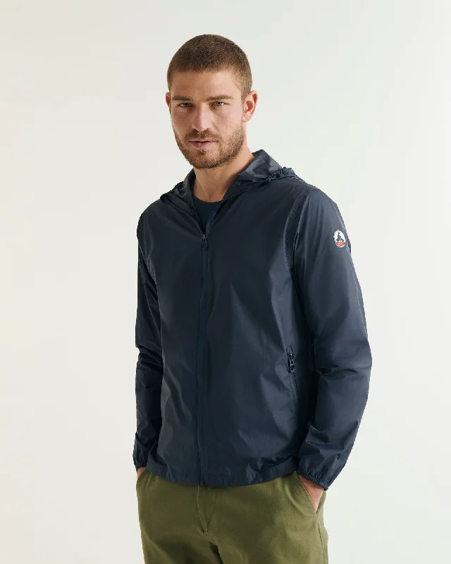 Derry waterproof packable jacket Navy