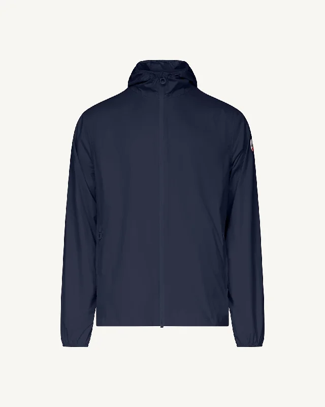 Derry waterproof packable jacket Navy