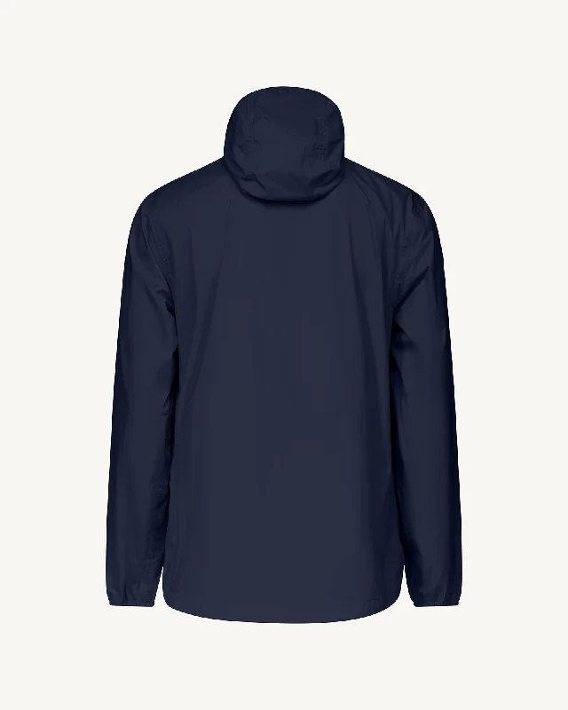 Derry waterproof packable jacket Navy