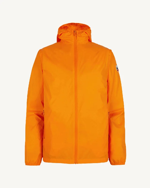 Derry waterproof packable jacket Tangerine