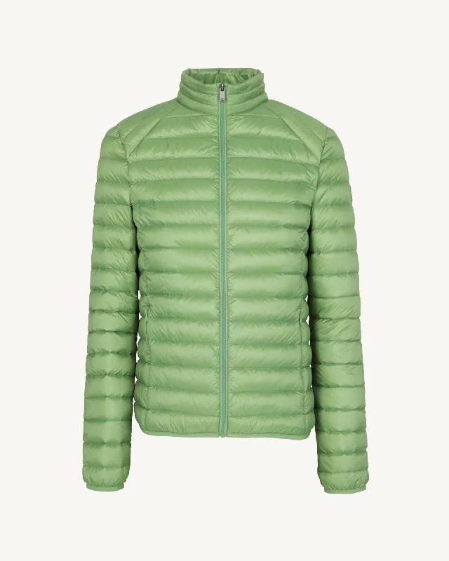 Fern green Mat lightweight puffer jacket