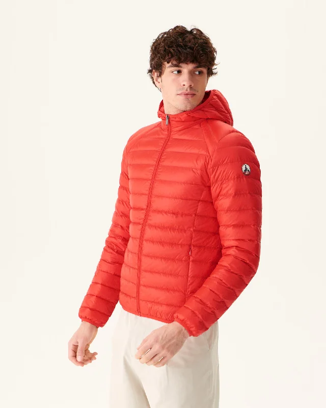 Fire red Lightweight down jacket Nico