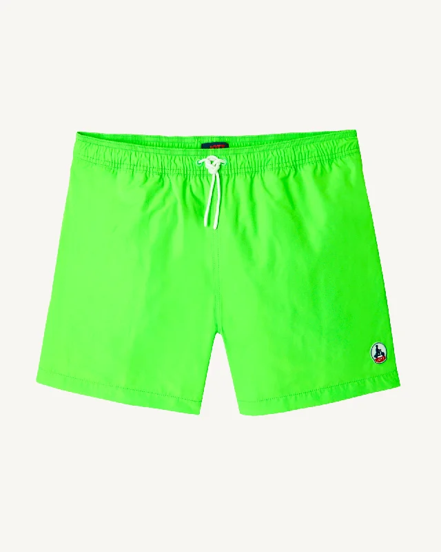 Fluo green Biarritz swim shorts