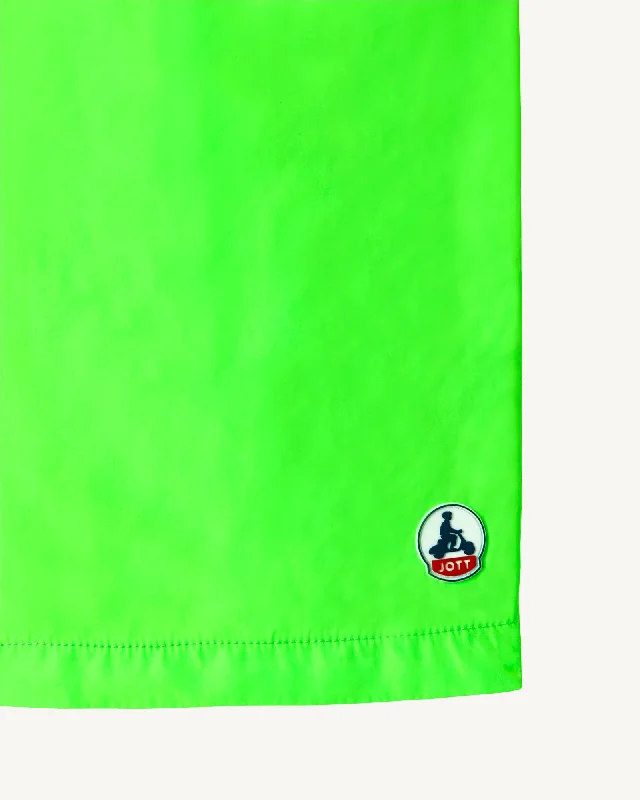 Fluo green Biarritz swim shorts