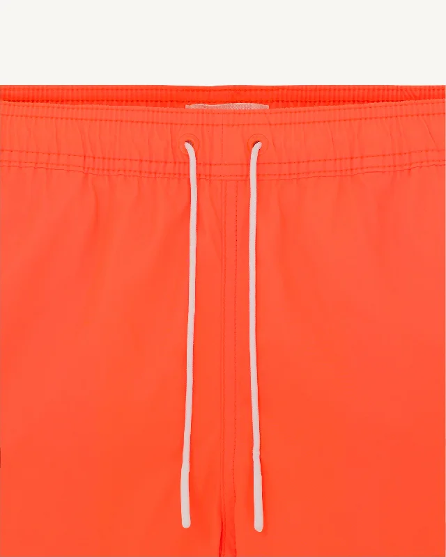 Fluo orange Biarritz swim shorts