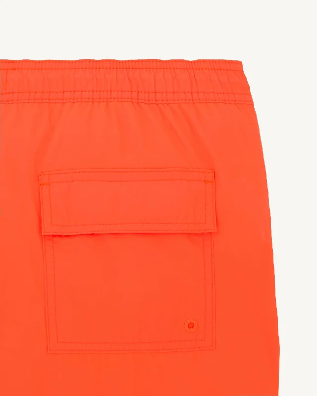 Fluo orange Biarritz swim shorts