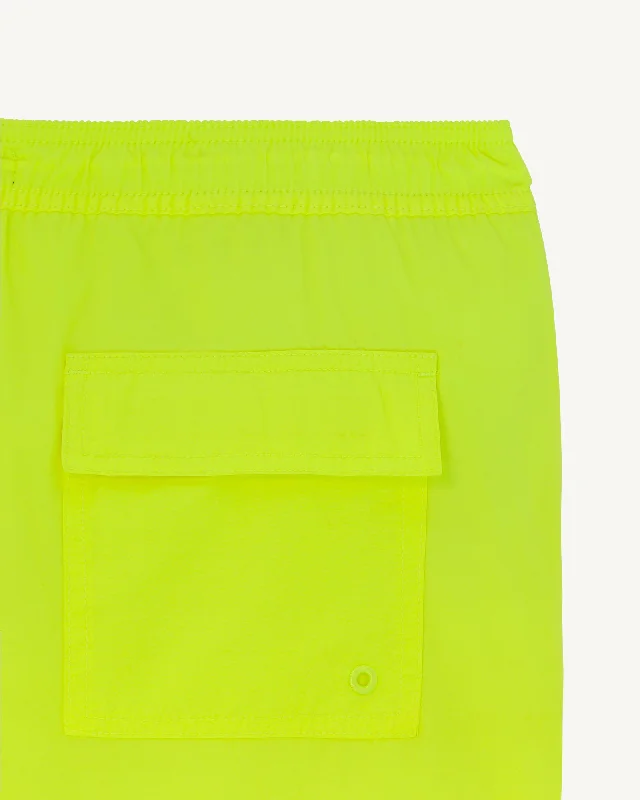 Fluo yellow Biarritz swim shorts