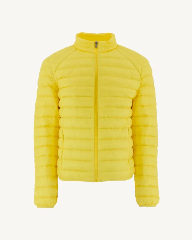 Gold yellow Mat lightweight puffer jacket