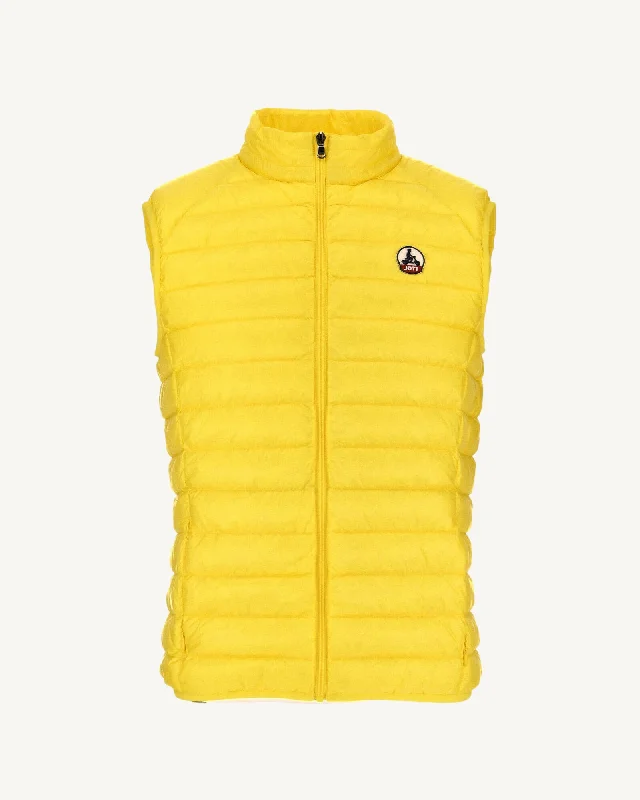 Gold yellow Tom sleeveless puffer jacket