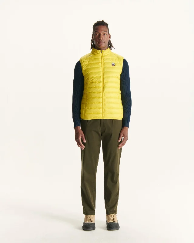 Gold yellow Tom sleeveless puffer jacket