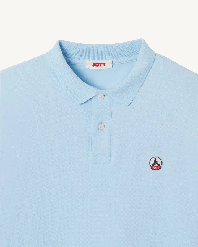 Heaven blue Marbella organic cotton polo shirt