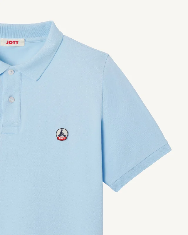 Heaven blue Marbella organic cotton polo shirt