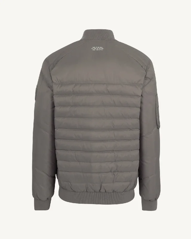 Rhona Taupe Bomber Jacket JOTT x PALLADIUM