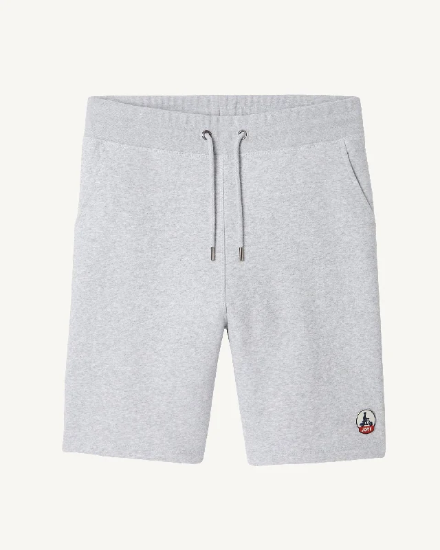 Melange grey Medellin organic cotton shorts