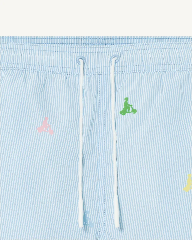 Micro eaven blue/Multico Biarritz Micro swim shorts