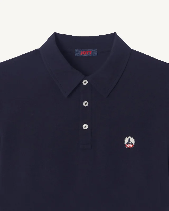 Navy Lavan organic cotton polo shirt