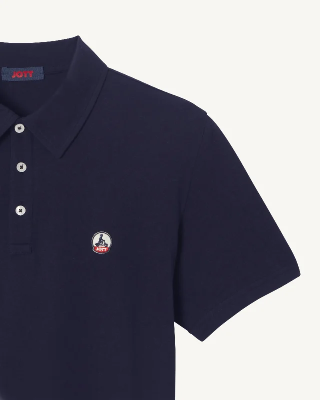 Navy Lavan organic cotton polo shirt