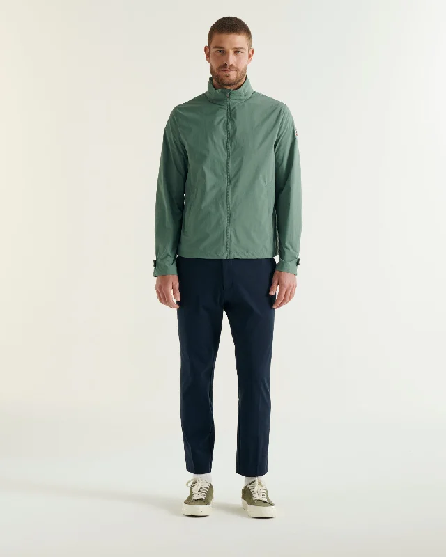 Origami lightweight windproof jacket Celadon green